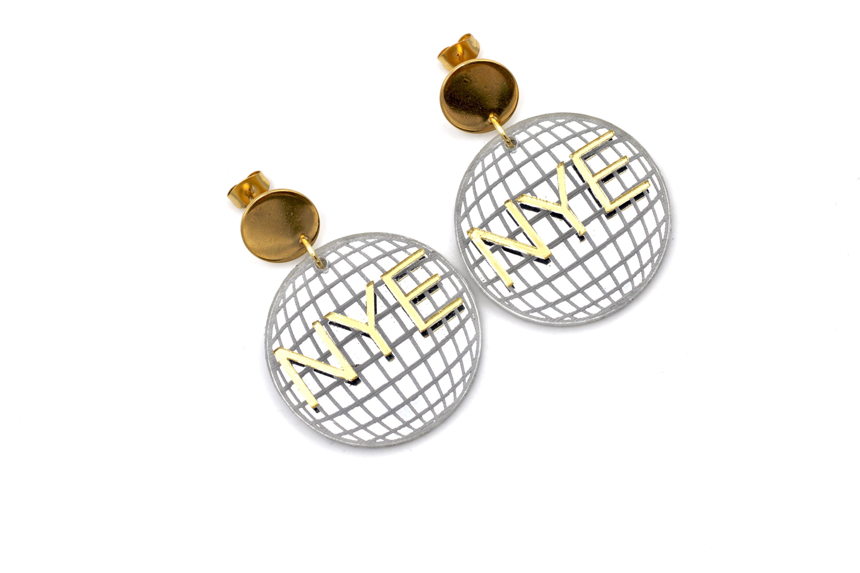 New Years Eve Disco Ball Earrings