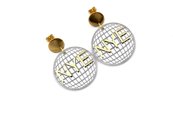 New Years Eve Disco Ball Earrings