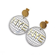 New Years Eve Disco Ball Earrings