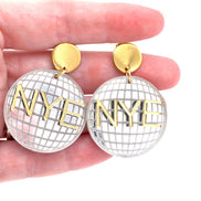New Years Eve Disco Ball Earrings