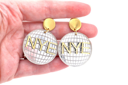 New Years Eve Disco Ball Earrings