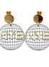 New Years Eve Disco Ball Earrings