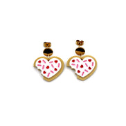 Valentine Heart Cookie Earrings