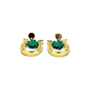 Clover Horseshoe Earrings