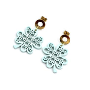 Rattan Style Clover Earrings