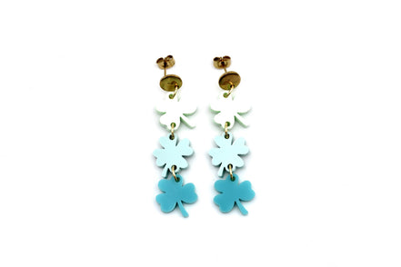 Ombre Clover Earrings