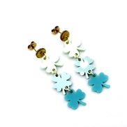 Ombre Clover Earrings
