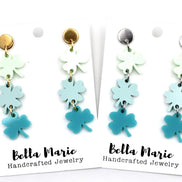 Ombre Clover Earrings