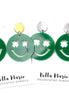 Clover Smiley Face Earrings