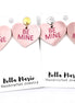 Pink Be Mine Heart Earrings
