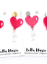 Hot Pink Heart Balloon Earrings