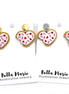 Valentine Heart Cookie Earrings