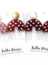 Glitter Heart Fringe Earrings