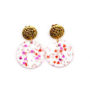 Confetti Hearts Glitter Earrings