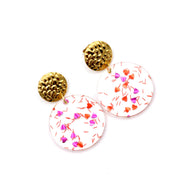 Confetti Hearts Glitter Earrings