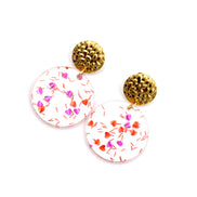 Confetti Hearts Glitter Earrings