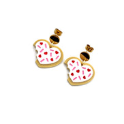 Valentine Heart Cookie Earrings