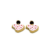 Valentine Heart Cookie Earrings