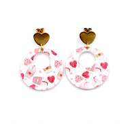 Pink Valentine Treats Earrings