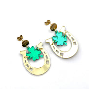Clover Horseshoe Earrings