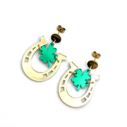 Clover Horseshoe Earrings