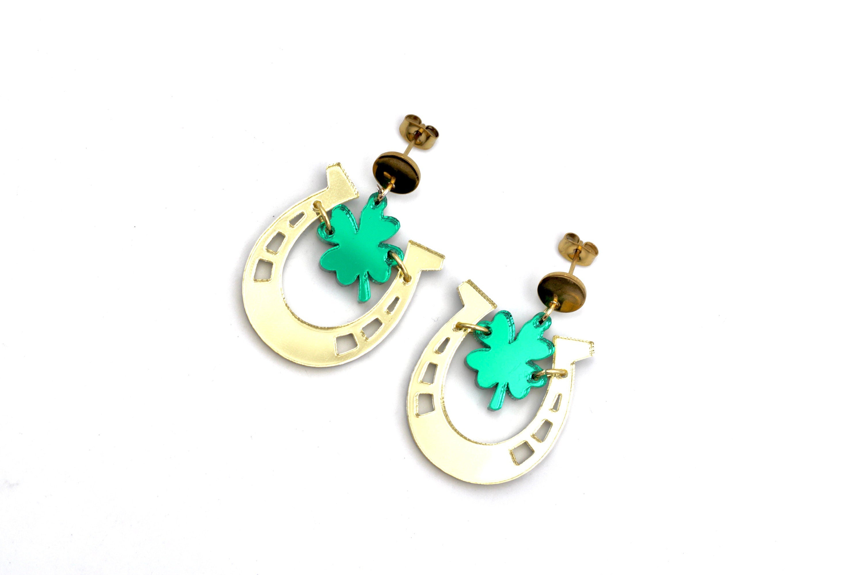 Clover Horseshoe Earrings