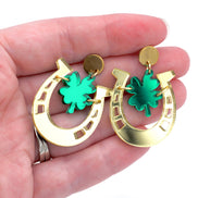 Clover Horseshoe Earrings