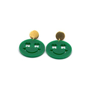 Clover Smiley Face Earrings