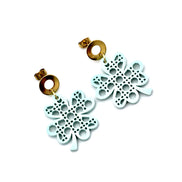 Rattan Style Clover Earrings