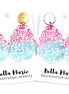 Happy Easter Ombre Egg Earrings