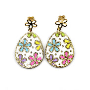 Hand Painted Egg Earrings