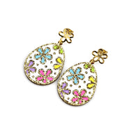 Hand Painted Egg Earrings