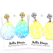 Leopard Print Egg Earrings