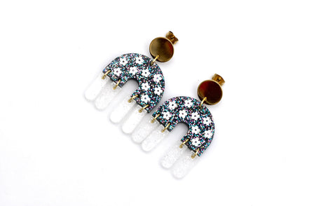 Flower Fringe Earrings