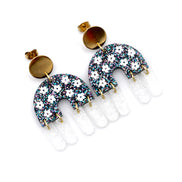Flower Fringe Earrings