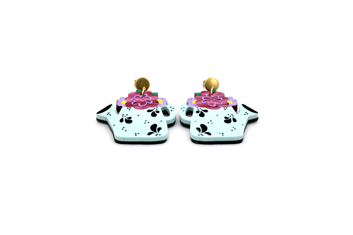 Watering Can Earrings
