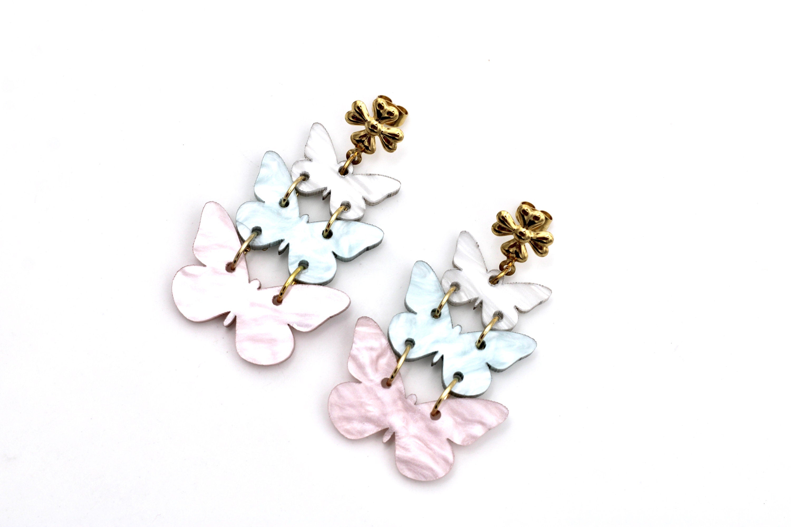 Pastel Butterfly Earrings