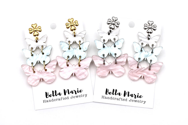 Pastel Butterfly Earrings