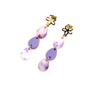 Purple Easter Egg Earrings