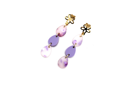 Purple Easter Egg Earrings