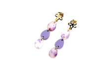 Load image into Gallery viewer, Purple Easter Egg Earrings
