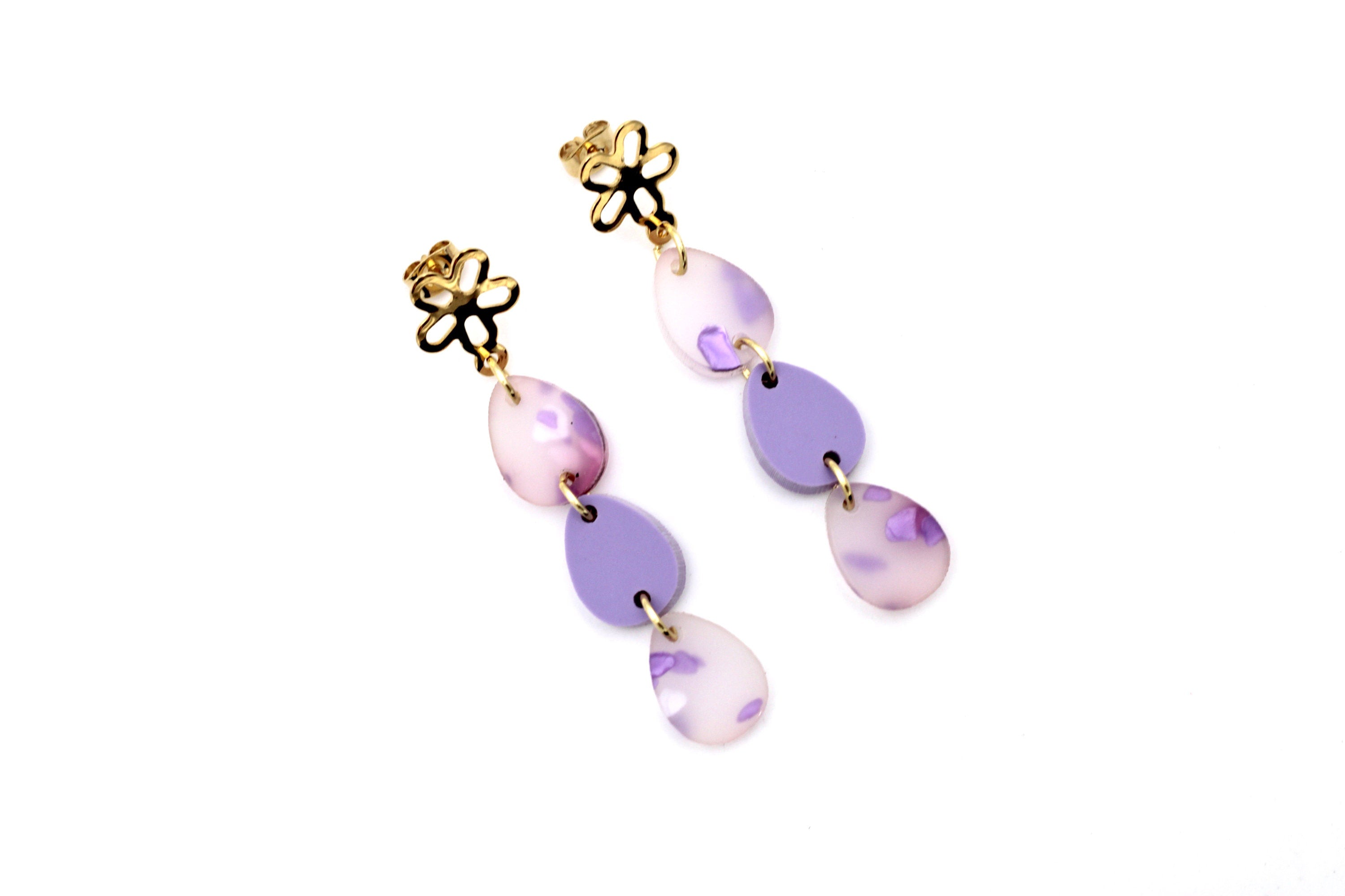 Purple Easter Egg Earrings