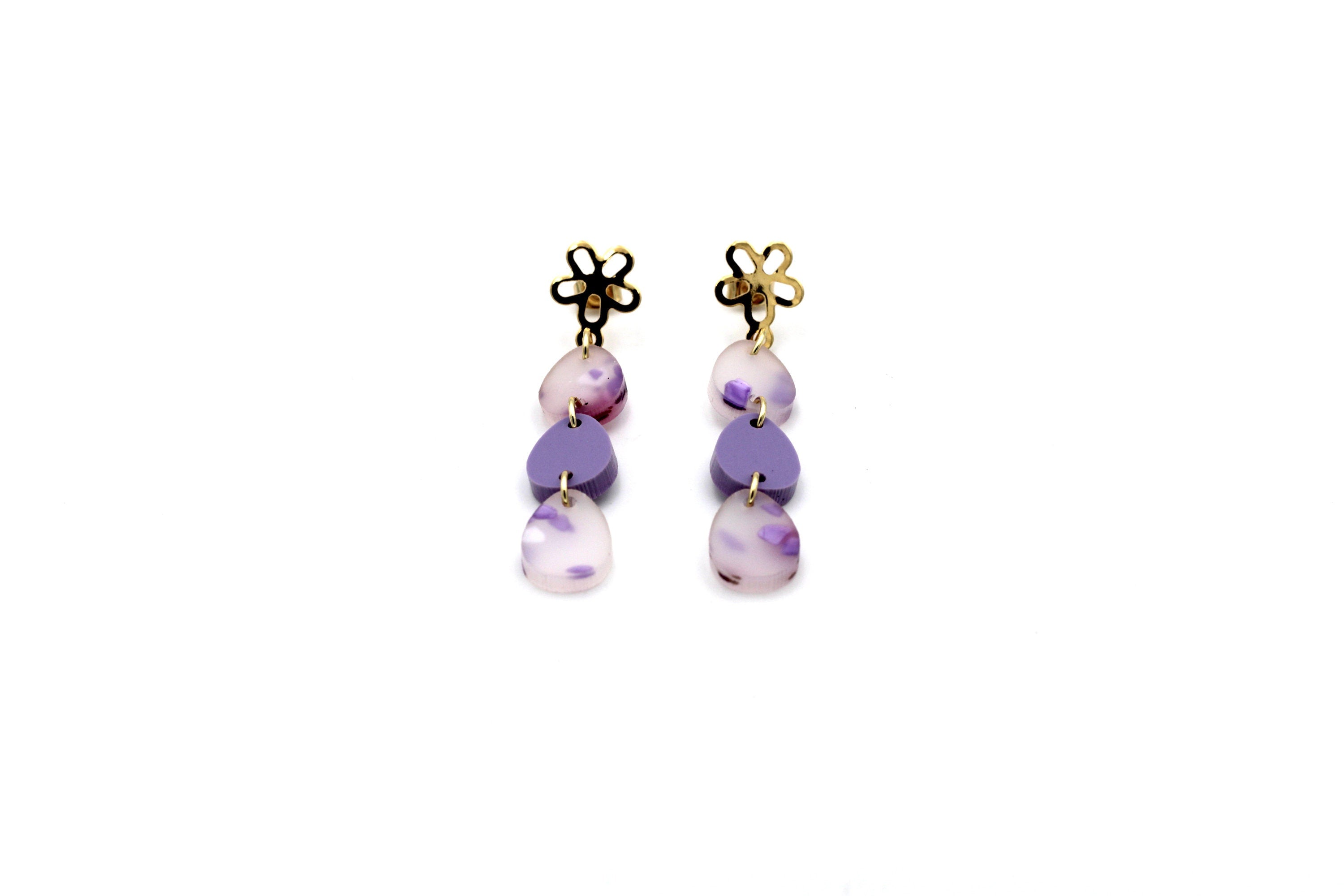 Purple Easter Egg Earrings