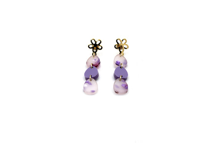 Purple Easter Egg Earrings