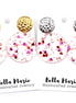 Confetti Hearts Glitter Earrings