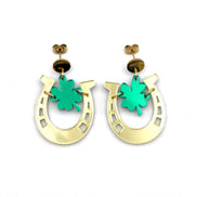 Clover Horseshoe Earrings