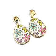 Hand Painted Egg Earrings