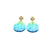 Leopard Print Egg Earrings