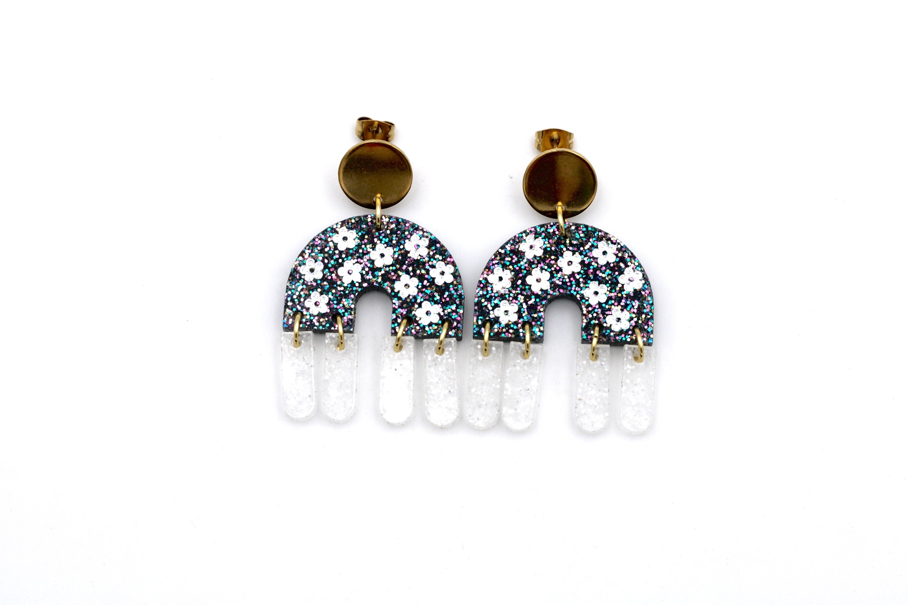 Flower Fringe Earrings