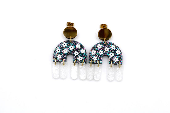 Flower Fringe Earrings